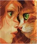 Тетрадь общая "Anime cats", 48 л., скрепка 15932844