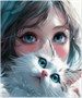Тетрадь общая "Anime cats", 48 л., скрепка 15932844