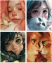Тетрадь общая "Anime cats", 48 л., скрепка 15932844