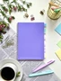 НОВИНКА! Тетрадь А5 80 л. Pastel Collection Purple/Pink, с обложкой из двухстроннего двухцветного пластика, на металлическом гребне 40190330