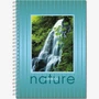 Тетрадь общая "Waterfalls" 120 листов блок "в точку" на металлическом гребне 77338316