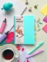 Тетрадь "Kawaii notebook" на эластичном гребне, A5, 60 л, голубой 1835735166