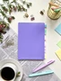 НОВИНКА! Блокнот А5 60 л. Pastel Collection Purple/Pink, с обложкой из двухстроннего двухцветного пластика, на металлическом гребне 482203285