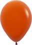 Шар (12''/30 см), Оранжевый закат (062), пастель, 12 шт., 404431 1456502650