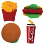 81036 Ластик (синтетический каучук) "Fastfood" 41*20*20&35*35*12 мм в дисплее 339507121