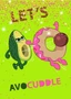 90568 Блокнот "Let's avocaddle", формат А6, 11х15 см, 56 листов в клетку на скрепке, обложка с гелевым наполнением, глиттер внутри, морозостойкий 2019667066