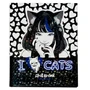 74093 Дневник школьный Аниме I love cats, формат А 5, 48 листов, обложка в твердом заламинированном переплете + голографическая пленка, блок котлас 65 г/м2, белизна 100%, размер 165*210 мм 1399320981