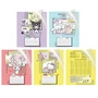 76554 Тетрадь Hello Kitty and Friends в дополнительной ПВХ обложке, формат А5, на скрепке, 18 листов, клетка с полями, внутренний блок офсет 65 г/м2, 92% белизна, 4 дизайна в спайке, 20 шт. в спайке 1754956020