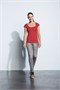 Футболка женская Melrose 150 с глубоким вырезом, красная 611768625