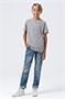 Футболка детская Regent Fit Kids, серый меланж 1483227488