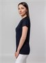 Футболка женская T-bolka Stretch Lady, темно-синяя (navy) 386638462