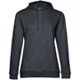 Толстовка с капюшоном женская Hoodie, серый меланж (антрацит) 560154131