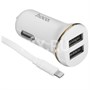 Зарядка USB-устройств от "прикуривателя" автомобиля HOCO Z1 white 889826656