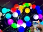 Гирлянда нить уличная 10м. 80 диодов SMART RGB (шар 2,3 см.), пульт, черный каучук, IP65 - CMK-Q523H CEIMAR 1980350304
