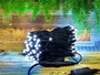 Гирлянда нить уличная 10м. 100 белых диодов, с мерцанием, черный каучук - w.01.7B.100.F+ IP65 Winner Light 997905319