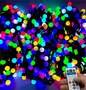 Гирлянда нить уличная 20 м. 160 диодов SMART RGB (шар 2,3 см.), пульт, черный каучук, IP65 - 20-Q523H CEIMAR 1374460333