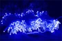Гирлянда нить уличная 30м. 300 синих диодов, с мерцанием, белый каучук - 3x7701B IP65 LEON LED (LIGHT) 1863387151