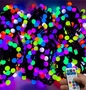 Гирлянда нить уличная 70 м. 350 диодов SMART RGB (шар 3,8 см.), пульт, черный каучук - 70-3757 H IP65 LEON LED (LIGHT) 1793719343