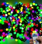 Гирлянда нить уличная 90 м. 540 диодов SMART RGB (шар 3,0 см.), пульт, черный каучук - 90-3767 H IP65 LEON LED (LIGHT) 1407924070