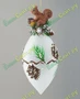 Новогодняя Игрушка сосулька "Белочка на ветке" 8*20 см. - арт.: 302-405 424562723