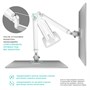 Кронштейн настольный для двух мониторов ONKRON White G200 для размера 13"-32" 1945514220