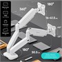 Кронштейн настольный для двух мониторов ONKRON G160 White для размера 13"-32" 1420839242