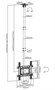 Кронштейн потолочный FIX PLB-CE1044-01 для размера 32"-70" 333236378