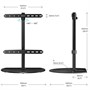 Кронштейн настольный ONKRON PT2 Black для размера 32"-65" 338176616