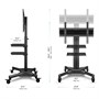 Мобильная напольная ONKRON TS2551 чёрная для размера 32-60" 1223763042