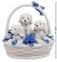 CMS-46/ 9 Фигурка «Щенки в корзинке» (Pavone) 1685205627