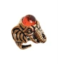AM-2682 Кольцо «Слон Ганеша» (латунь, янтарь) 589618551