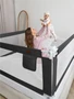 Барьер защитный для кровати Amarobaby Linear, черный AB-LIN-BSR-BL-200