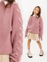 Свитер для девочки Amarobaby KNIT Wear, пудровый AB-OD21-KNITW2602/27-128