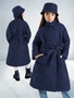 Пальто стёганое для девочек AmaroBaby TRENDY, синий AB-OD22-TRENDY29/20-116