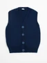 Жилет для девочки Amarobaby KNIT Mild, синий AB-OD21-KNITM10/20-122