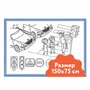 Настенный модуль "Раскраска" 75х150 см «Умничка» 1320467687