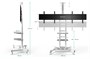 Мобильная напольная стойка для двух панелей ONKRON TS1881DV White для размера 40"-65" 1356063332