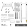 Мобильная напольная стойка для двух панелей ONKRON TS1881DV White для размера 40"-65" 1356063332