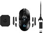 Мышь беспроводная Logitech G903 LightSpeed Hero, игровая, радио, оптическая, USB, 25600dpi, черный [910-005674] 2078312
