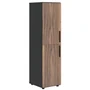 Шкаф средний VELION VENEER VRMCS 40.4, американский орех/яшма черный, 400х430х1517 мм 1048326892