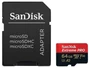 Карта памяти SanDisk Extreme Pro 64Gb microSDXC Class 10 UHS-I U3 V30 A2 527280319