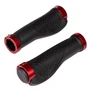 Грипсы FSD-DS12C 130 мм, чёрные с красными кольцами/150326 45661577