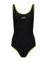 Купальник для плавания 25DEGREES Edge Black/Lime 25D22001W, полиамид 998541808