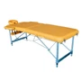 Массажный стол DFC NIRVANA, Elegant LUXE, 186х70х4 см, алюм. ножки, цвет горчичный (Mustard) 1295170885