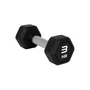 Гантель гексагональная STARFIT DB-301PRO 3 кг, обрезиненная, черный 2030615951