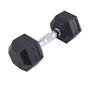 Гантель гексагональная STARFIT DB-301, 9 кг, обрезиненная, черный 608431610