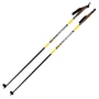 Лыжные палки VUOKATTI 155 Black/Yellow гибрид 35/65 1663496116