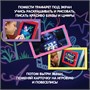 Планшет с экраном для рисования и подсветкой КРАСНЫЙ, 6 фломастеров и обучающие карточки, Bondibon (арт. ВВ5172) 982210084