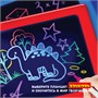 Планшет с экраном для рисования и подсветкой КРАСНЫЙ, 6 фломастеров и обучающие карточки, Bondibon (арт. ВВ5172) 982210084