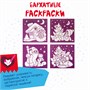 Набор для творчества BONDIBON. Новогодние бархатные раскраски ( бордовый фон) (арт. ВВ3011) 1569159796